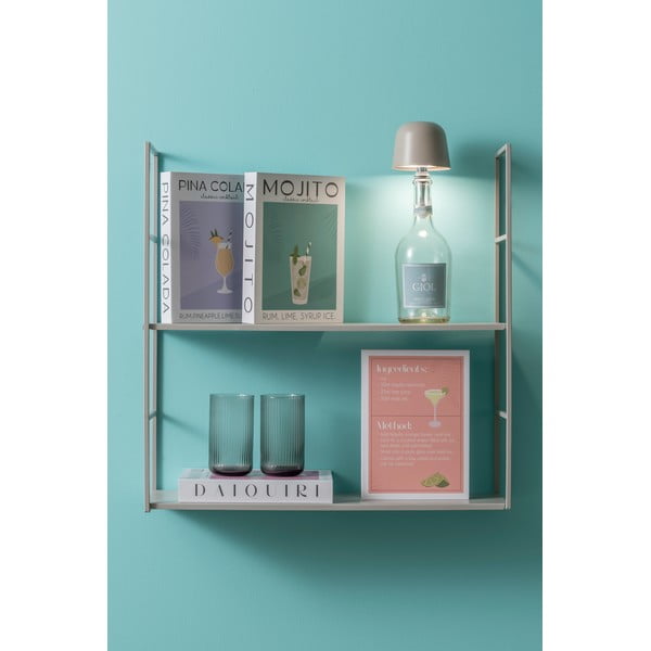 Balta/zaļa dekoratīva papīra uzglabāšanas kaste 18x4x25 cm Mojito – PT LIVING-image-1