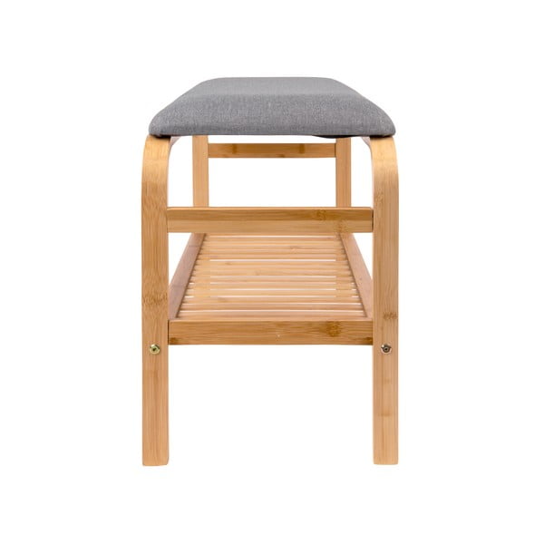 Dabīga toņa bambusa apavu plaukts ar soliņu Dure – Leitmotiv-image-1