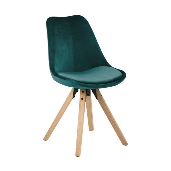2 zaļganzilu ēdamistabas krēslu komplekts Actona Dima Velvet