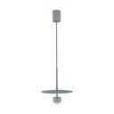 Dūmakaini zila alumīnija LED piekaramā lampa ø 30 cm Edem – Nova Luce