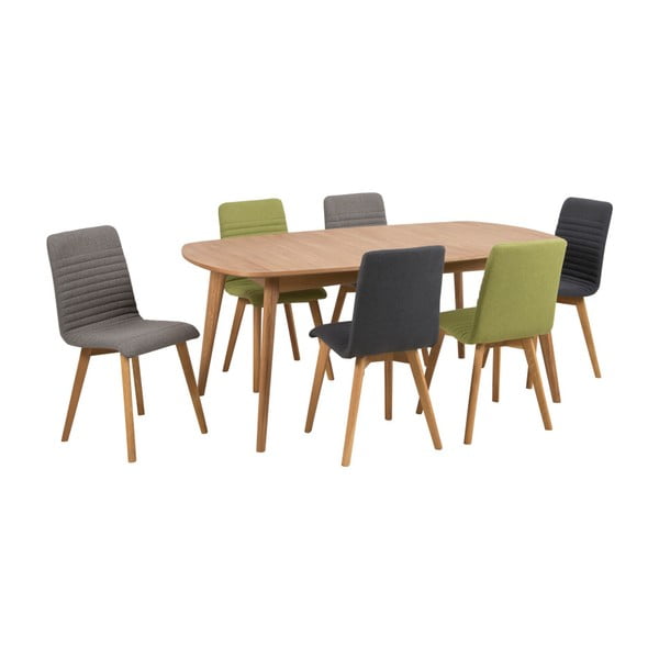 2 gaiši pelēku ēdamistabas krēslu komplekts Actona Arosa -image-3