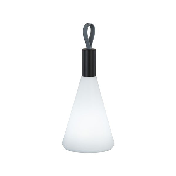 Balta/melna LED galda lampa (augstums 31,5 cm) Prian – Fischer & Honsel