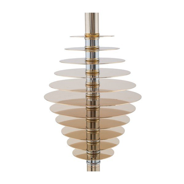 Melna stāvlampa ar zeltītu dizainu Mauro Ferretti Terra-image-4