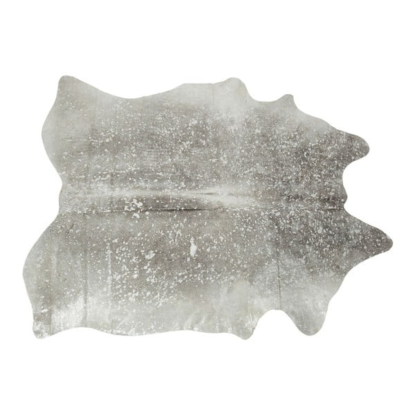 Pelēks govs ādas paklājs Kare Design Hide, 215 x 180 cm
