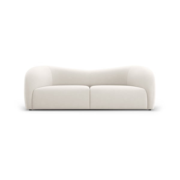 Balts samta dīvāns 197 cm Santi – Interieurs 86