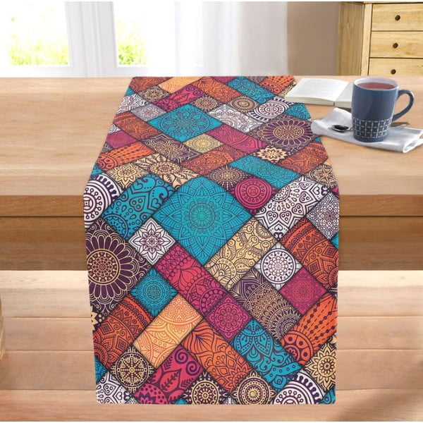 Galda celiņš 40x130 cm Mandala Tiles – Mila Home-image-2