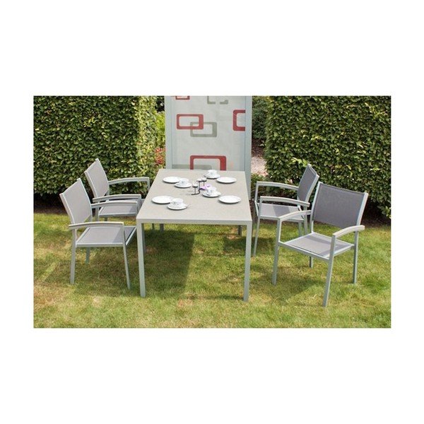 Pelēks dārza atpūtas krēsls Grace – Garden Pleasure-image-1