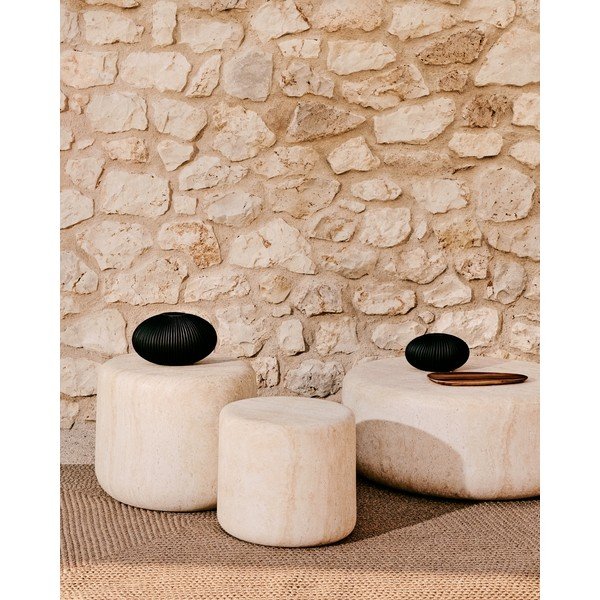 Betona apaļš dārza galdiņš ø 60 cm Drasi – Kave Home-image-4
