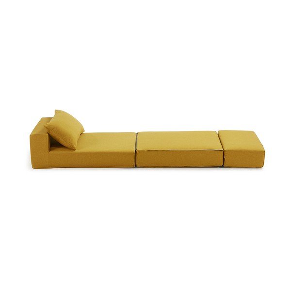 Dzeltens atpūtas krēsls Arty – Kave Home-image-3
