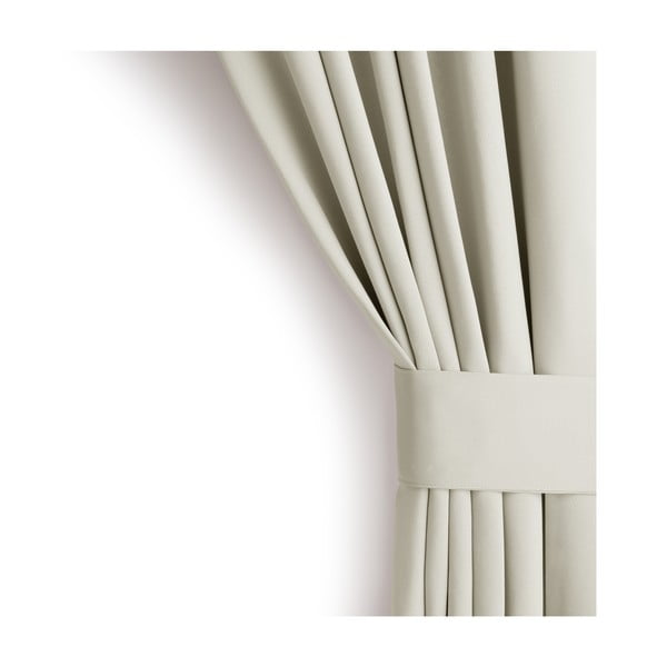 Krēmkrāsas daļēji gaismu necaurlaidīgs aizkars 140x245 cm Kierra – Restilo-image-4