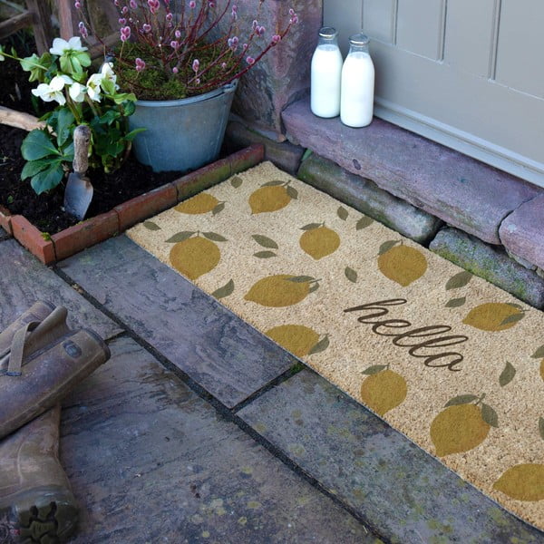 Kokosšķiedras kājslauķis 40x120 cm Hello Lemons – Artsy Doormats-image-3