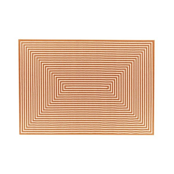 Oranžs āra paklājs Floorita Braid, 160 x 230 cm-image-1