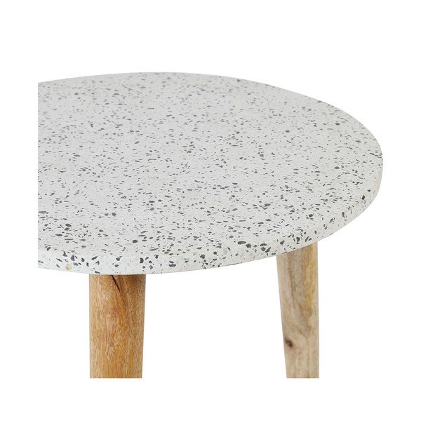 Apaļš kafijas galdiņš ar terraco virsmu ø 42 cm Terrazzo – Jardin d'Ulysse-image-4