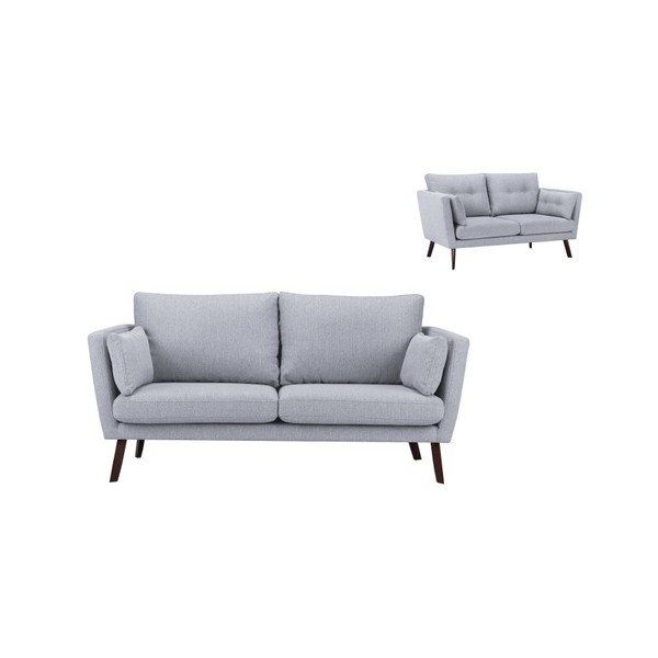 Gaiši pelēks trīsvietīgs dīvāns Mazzini Sofas Elena-image-4