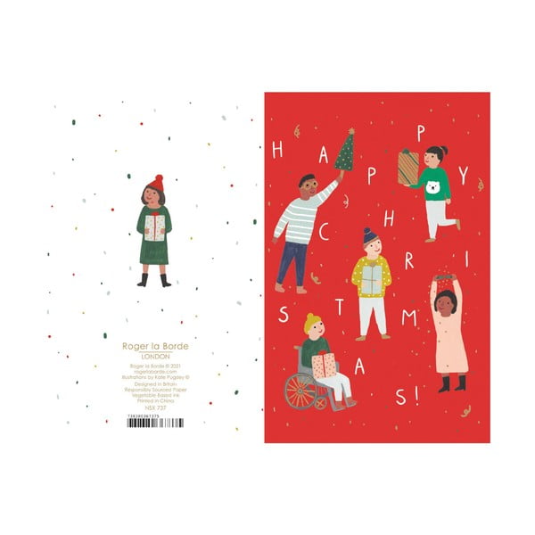 Apsveikumu kartītes (8 gab.) ar Ziemassvētku motīvu Chicago School  – Roger la Borde-image-1