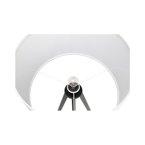 Kokoon Trivet stāvlampa ar melnu struktūru un baltu abažūru-image-3