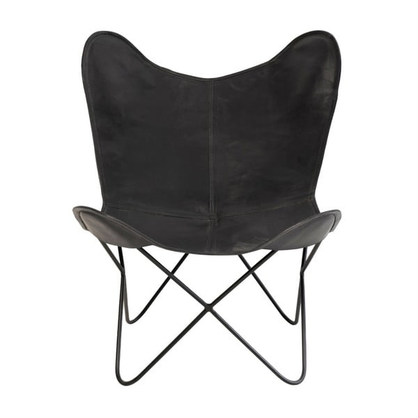 Melns ādas krēsls Sømcasa Farfalla-image-2