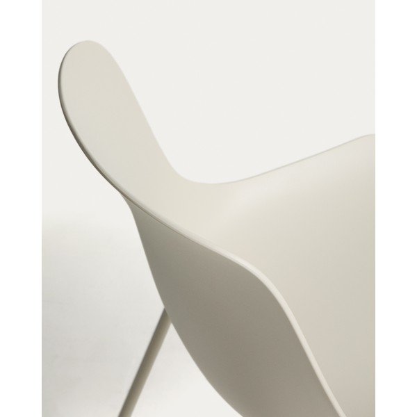 Bēšs plastmasas dārza krēsls Altea – Kave Home-image-4