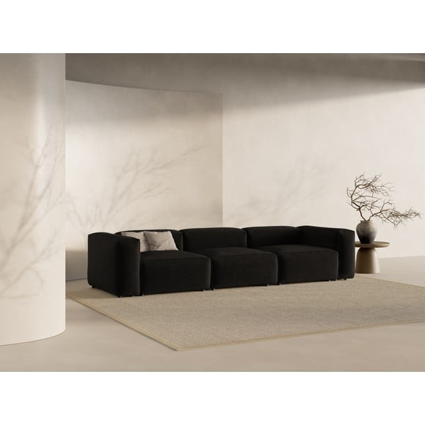 Melns dīvāns 364 cm Bergamo – Cosmopolitan Design-image-1