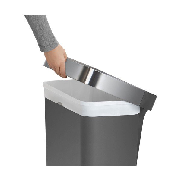 Plastmasas atkritumu tvertne ar pedāli 45 l – simplehuman-image-1