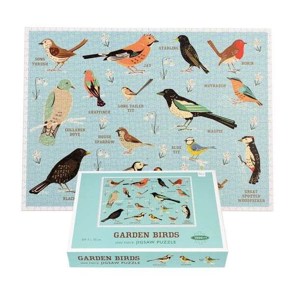 Puzle (gabalu skaits 1000) Garden Birds – Rex London