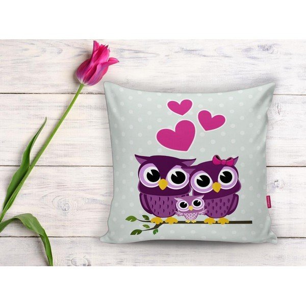 Bērnu spilvendrāna 43x43 cm Owls – Mila Home-image-2
