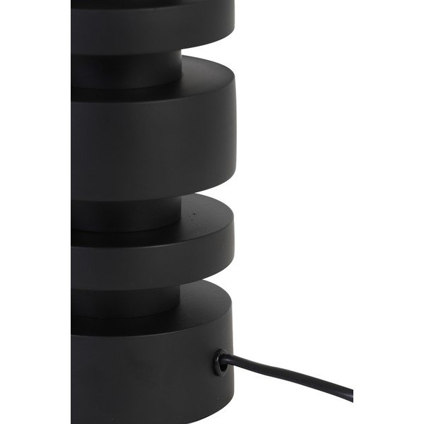 Matēti melna galda lampas pamatne 40 cm Desley – Light & Living-image-3
