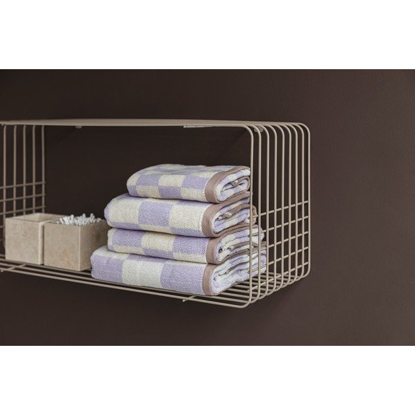 Bēšs daudzlīmeņu metāla sienas plaukts 70 cm Wire – Mette Ditmer Denmark-image-3