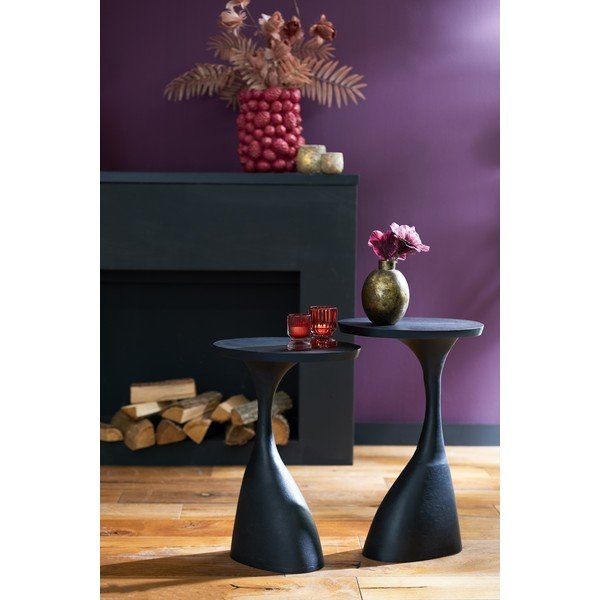 Metāla apaļš sānu galds 33x40 cm Macau – Light & Living-image-1