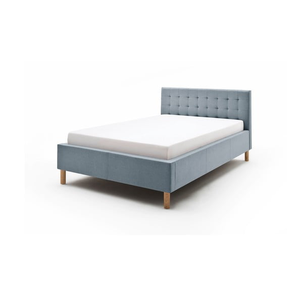 Zilpelēka mīksta vienvietīga gulta 120x200 cm Malin – Meise Möbel