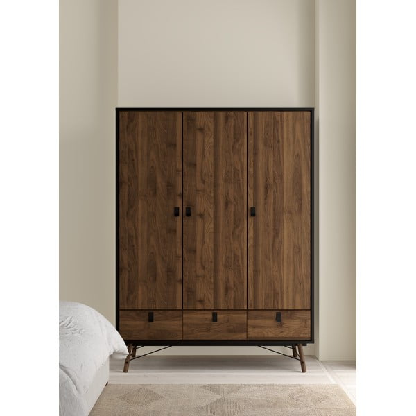 Tumši brūns drēbju skapis Tvilum Ry-image-1