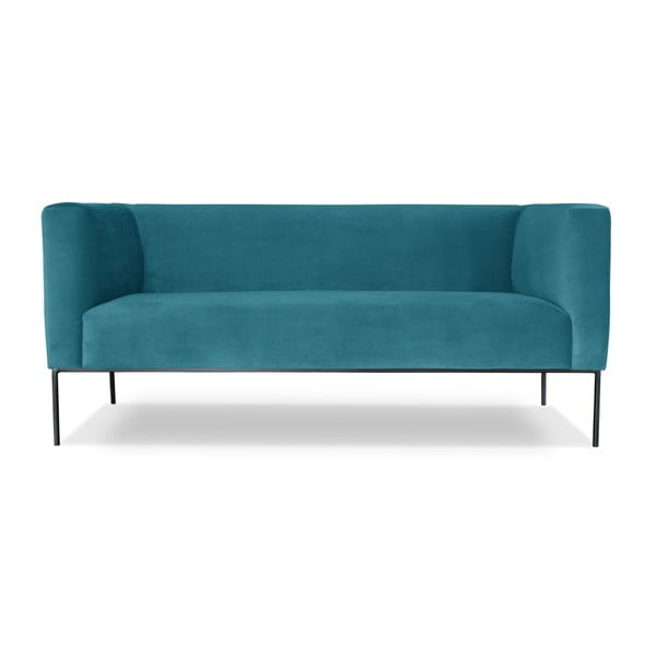 Turkīza krāsas divvietīgs dīvāns Windsor & Co. Dīvāni Neptūns