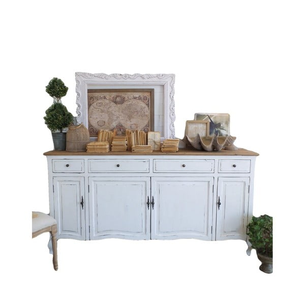 Balta kumode no ziemas ozola Orchidea Milano New Vintage