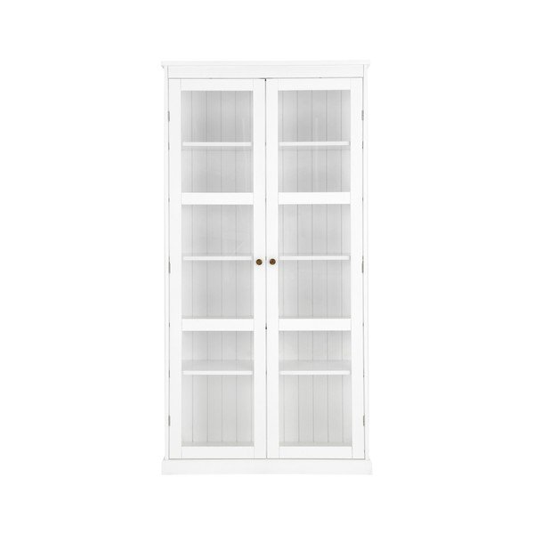 Balta vitrīna no MDF 98x193x34 cm Wilma – Ellos Home-image-3