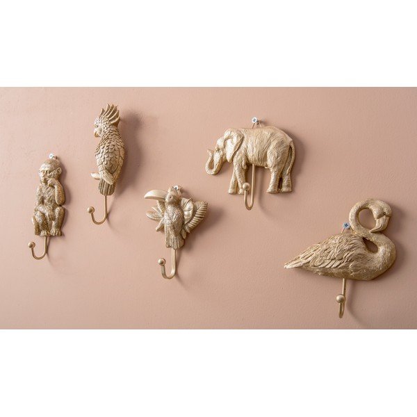 Mēteļu pakaramais zelta krāsā Leitmotiv Elephant-image-2