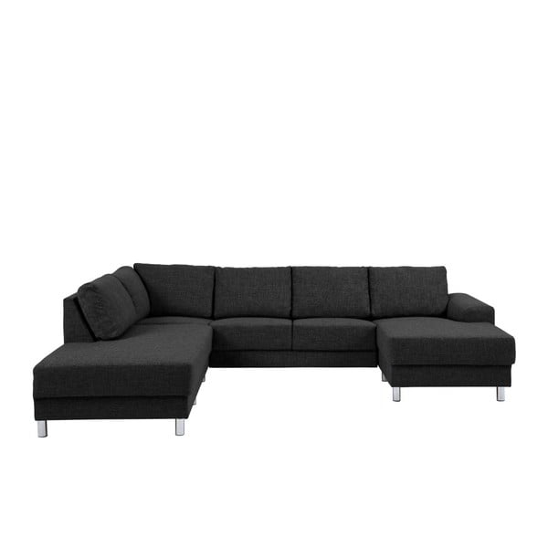 Actona Calverton melns stūra dīvāns, labais stūris