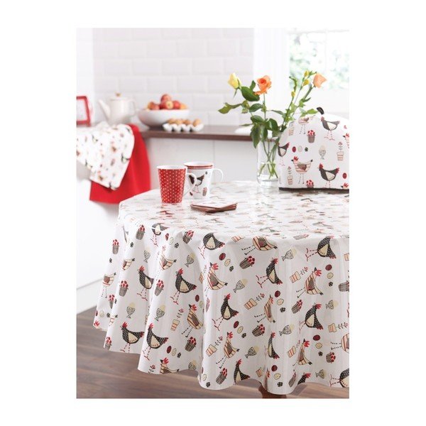Apaļš galdauts Cooksmart England Chicken, PVC-image-1