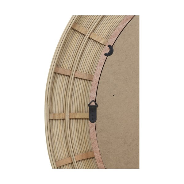 Sienas spogulis ar rotangpalmas rāmi ø 109,5 cm Piedre – Light & Living-image-4