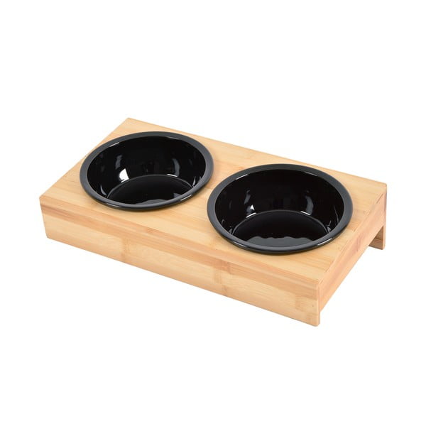 Bambusa bļodiņu komplekts ar pamatni suņiem ø 16 cm – Love Story