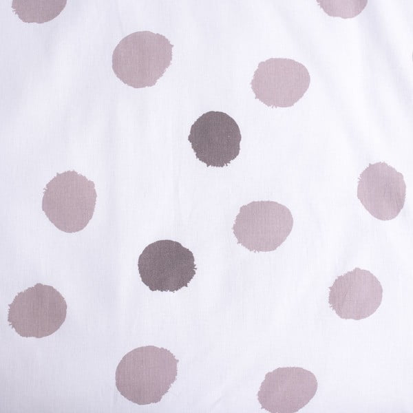 Balta/pelēka kokvilnas bērnu gultas veļa 100x135 cm Thumper "Dots" – Jerry Fabrics-image-4
