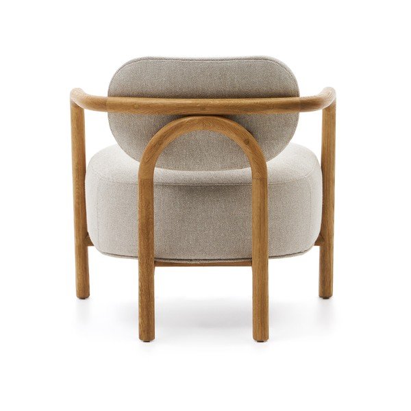 Bēšs atpūtas krēsls Melqui – Kave Home-image-4