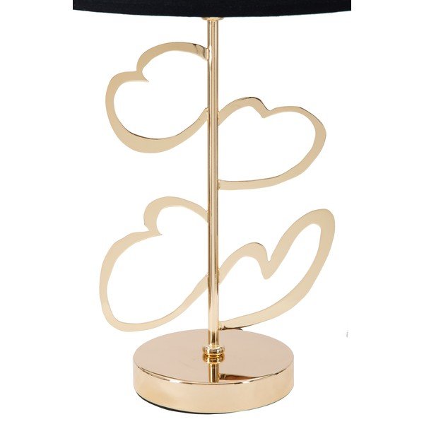 Galda lampa melnā un zelta krāsā Mauro Ferretti Glam Heart, augstums 61 cm-image-4