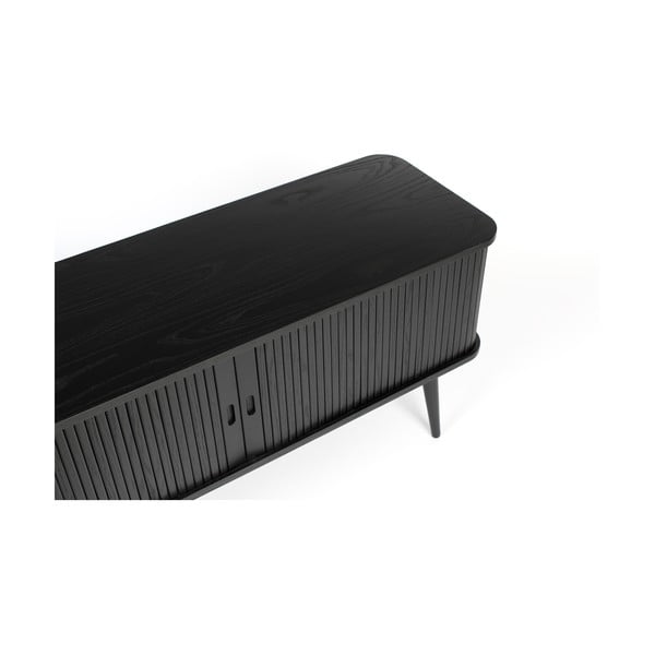 Melna kumode ar bīdāmām durvīm Zuiver Barbier-image-2