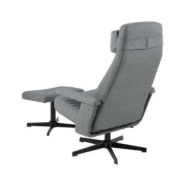 Tumši pelēks atpūtas krēsls ar kāju balstu Actona Tranby-image-4