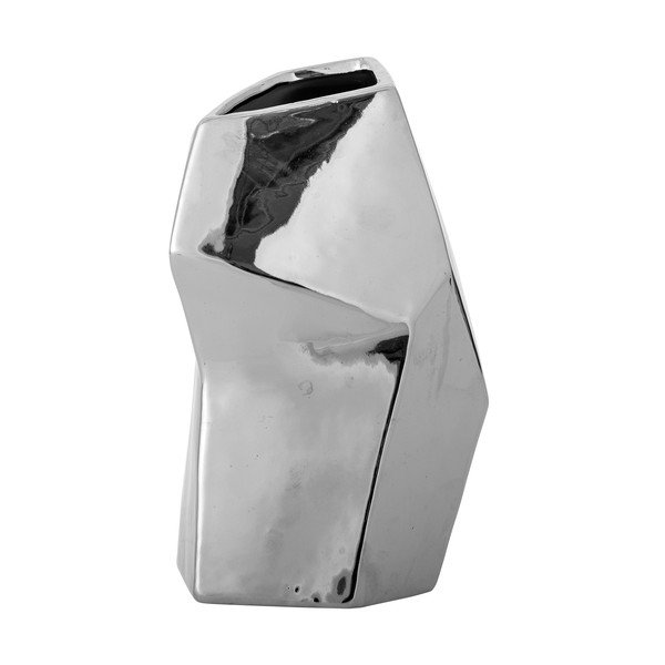 Sudraba krāsas akmensmasas vāze (augstums 23 cm) Dimona – Bloomingville-image-3