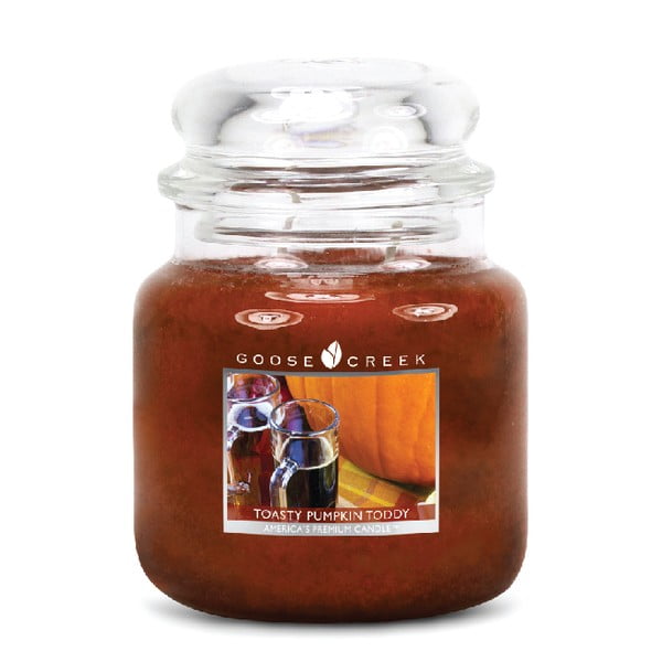 Aromatizēta svece stikla burciņā Goose Creek Pumpkin Spice Muffin, 0,45 kg