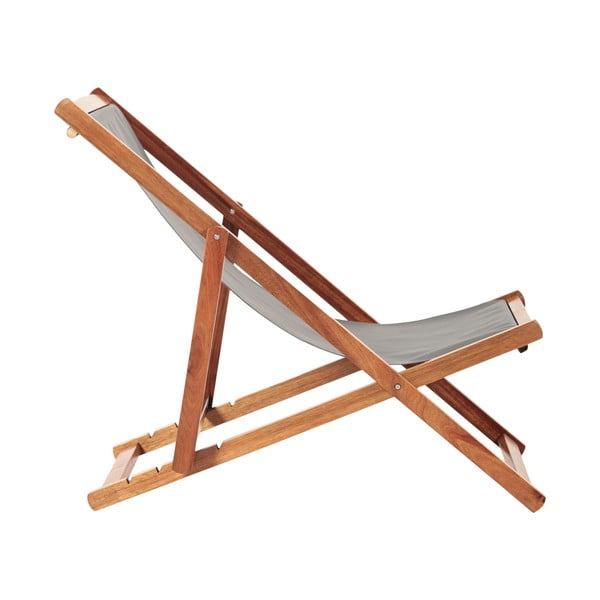 Pelēks/dabīga toņa masīvkoka dārza zvilnis Dionysus – Bonami Essentials-image-3