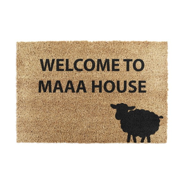 Kokosšķiedras kājslauķis 40x60 cm Welcome to Maaa House – Artsy Doormats