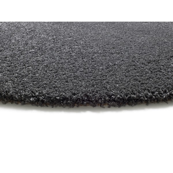 Antracīta pelēks apaļš paklājs ø 130 cm Norge – Universal-image-2