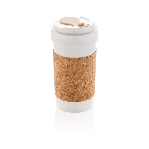 Videi draudzīga termo krūze ar korķa uzmavu XD Design Collection ECO, 400 ml
